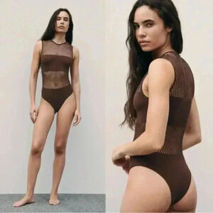 Zara Seamless Limitless Contour Collection Bodysuit Size M/L NWT